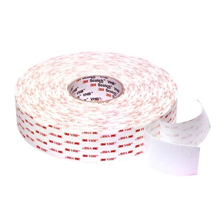 3M White 1-1/2 in. Very High Bond Manufacturing Tape 4945112